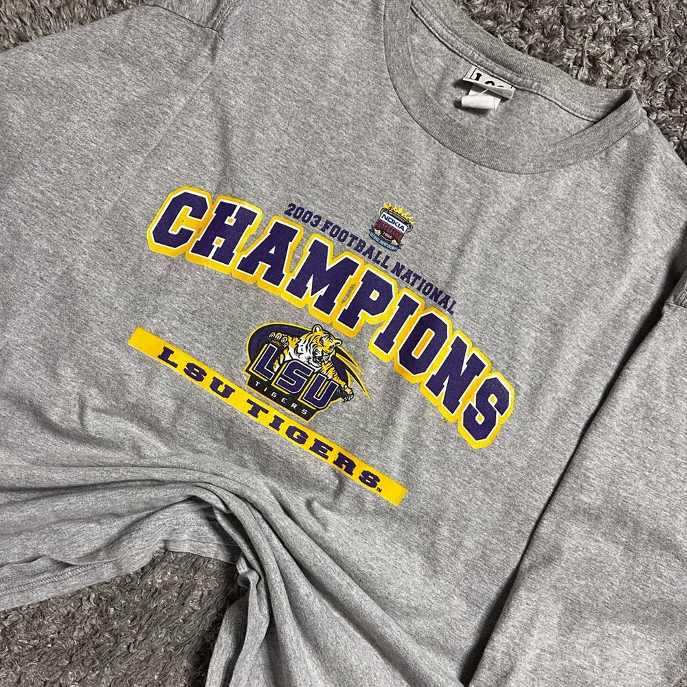 2003 LSU Tigers Football National Champions Lee Long Sleeve Shirt